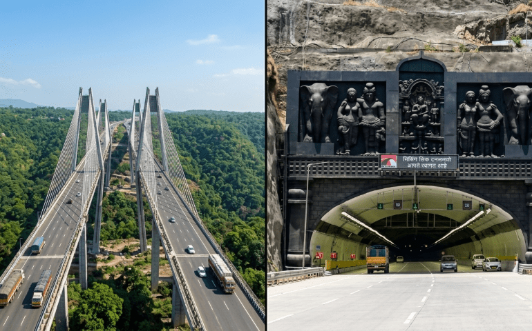 AI-Generated Representational Image of Mumbai-Pune Missing Link 