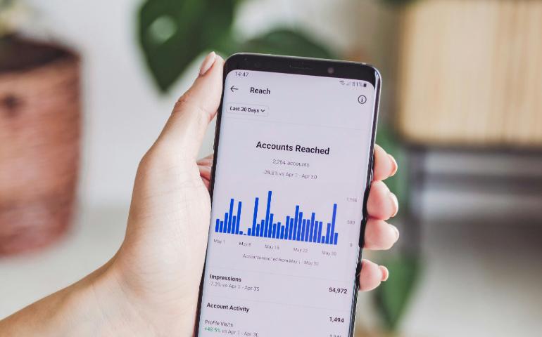 Mobile Screen Showing Data