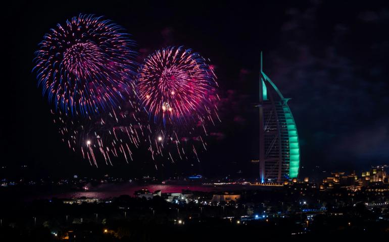 Fireworks in Dubai 

