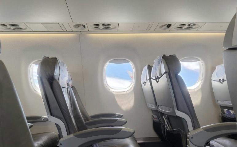 Empty Seats in Airplane