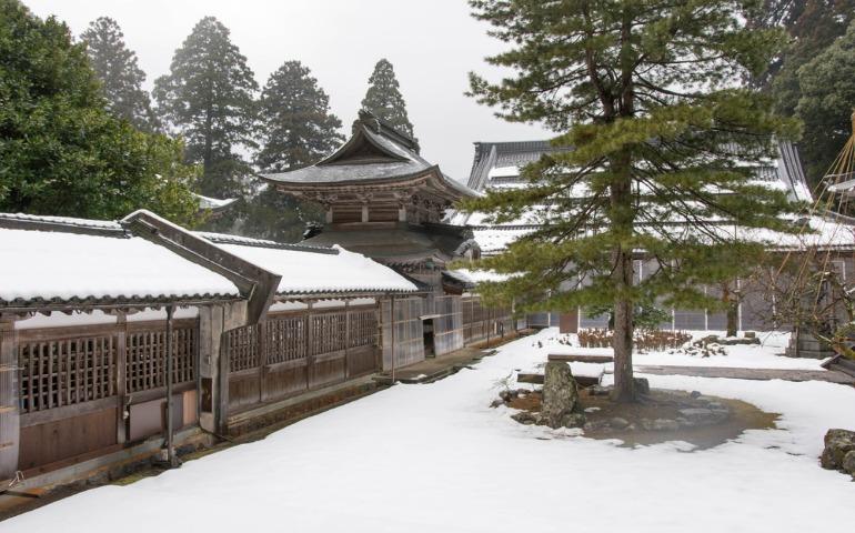 Eiheiji Temple, a very beautiful Buddhist temple in Fukui Prefecture, Japan in winter
