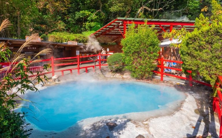Kamado Jigoku hot spring in Beppu, Oita Prefecture, Japan