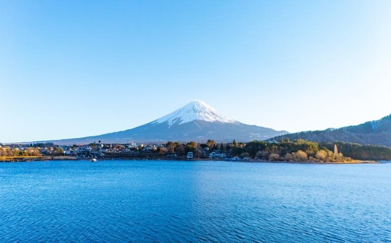 Japan’s Mt. Fuji - an active volcano about 100 kilometers southwest of Tokyo