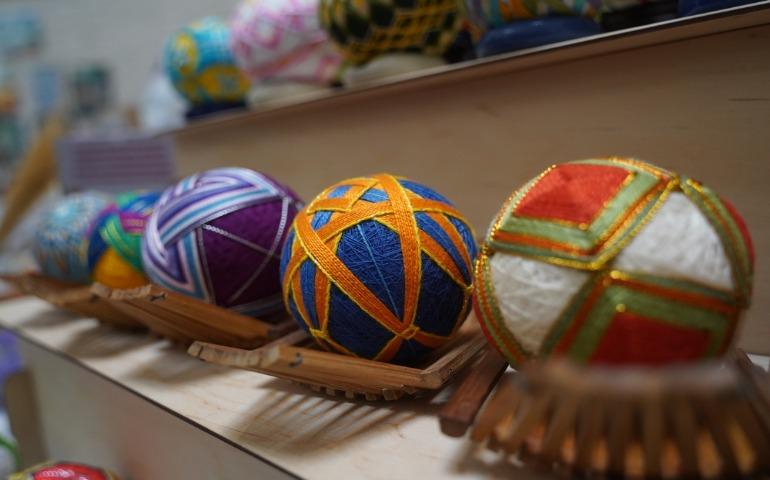 Temari - traditional Japanese souvenir balls