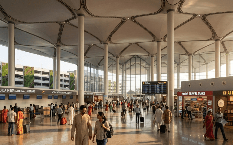 AI-Generated Image of Noida Airport