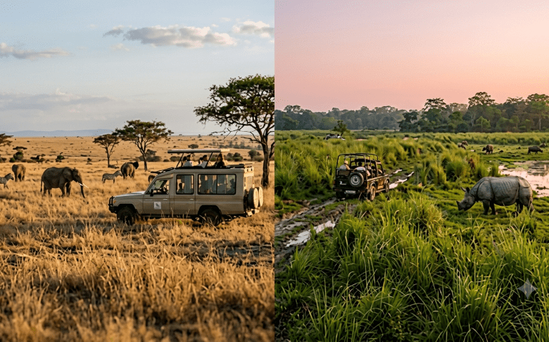 Serengeti National Park & Kaziranga - For dads who love getting lost in nature