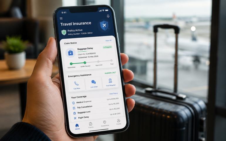 Travel Insurance - AI Generated Image