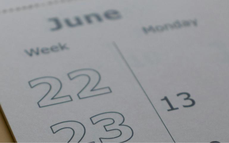 Calendar of June