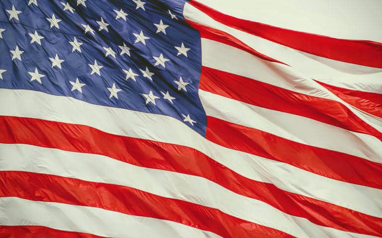 A US flag