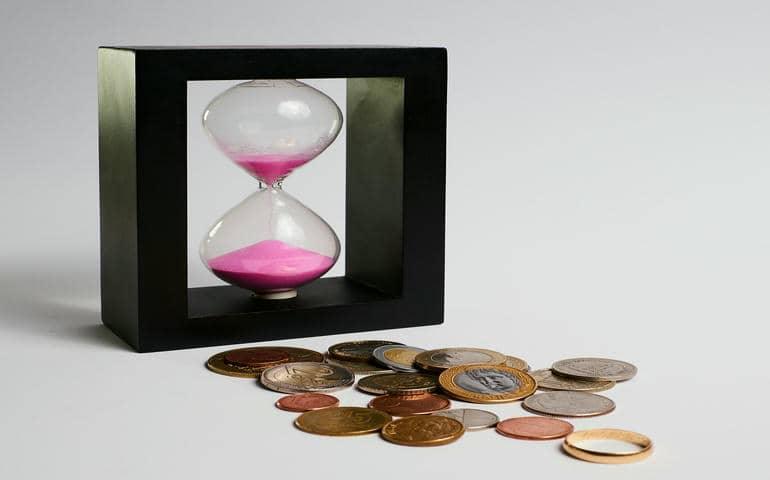 Time and money shown together