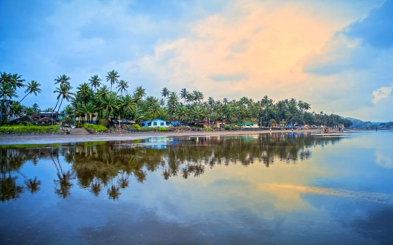 Murud beach after rainfall
