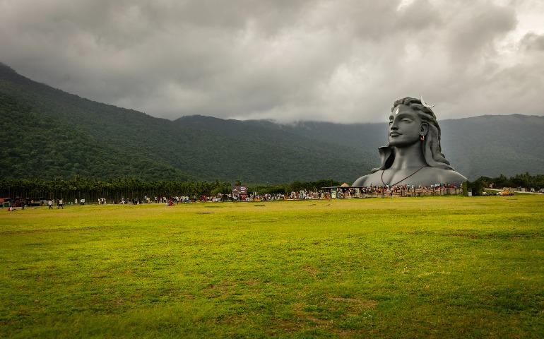 Adi Yogi statue at Isha Yoga Center