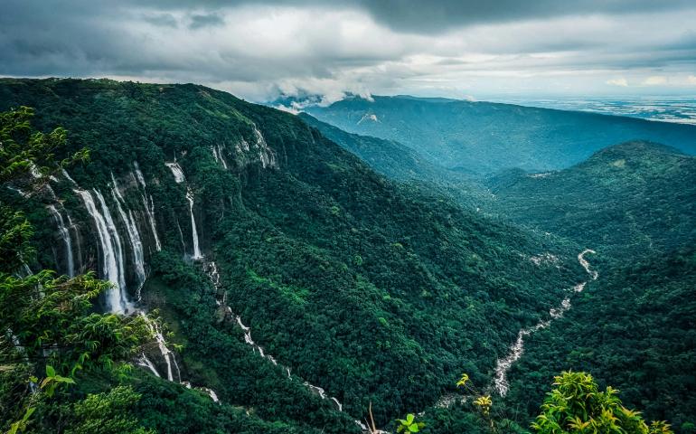 Cherrapunji during monsoon
