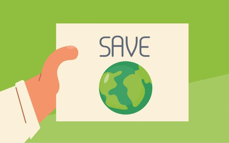 Save Earth illustration 
