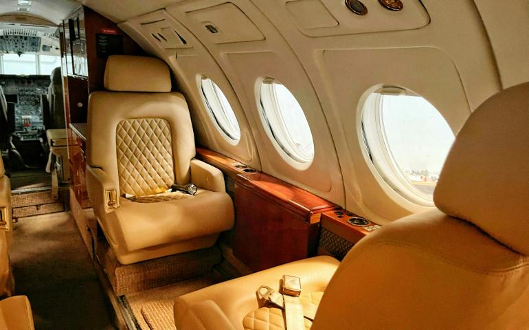 Luxury private jet