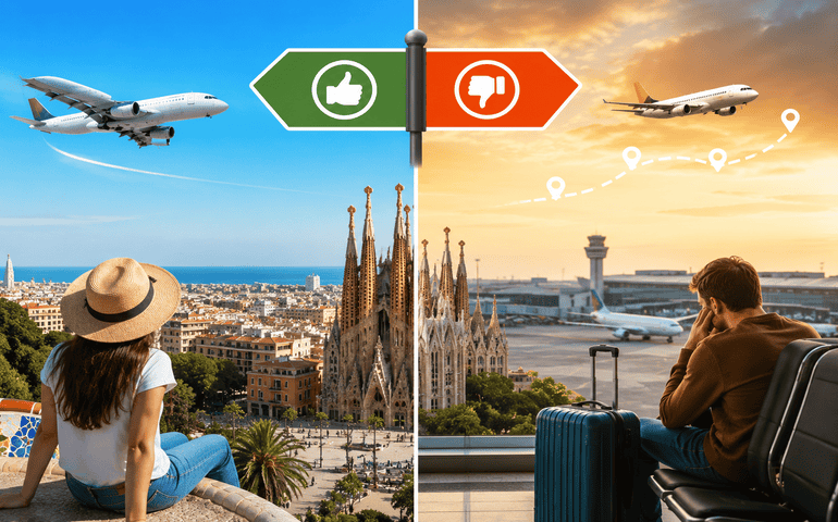 Direct or connecting flights

