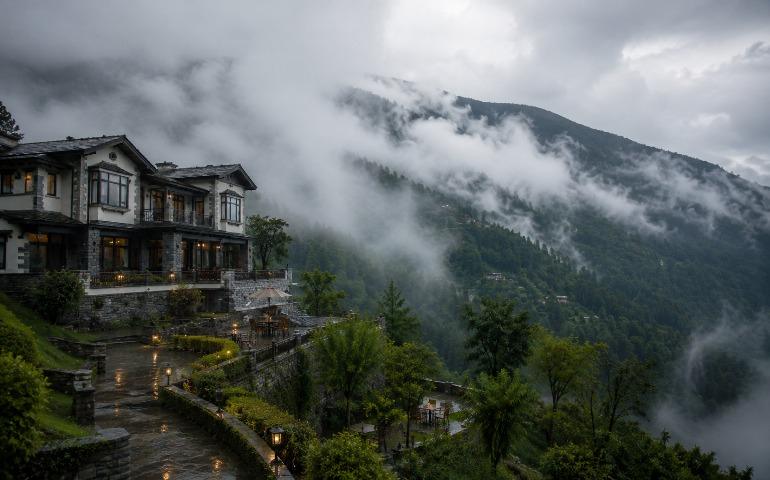 Himalayan retreat in the monsoon. Photo for representational purposes only