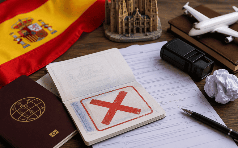Spain Visa Rejection 
