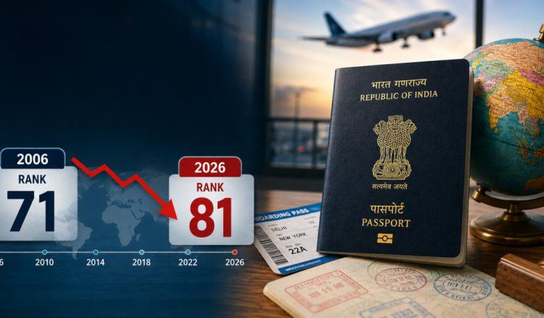 India Passport Ranking 2026: Why It Dropped from 71 to 81 in 20 Years