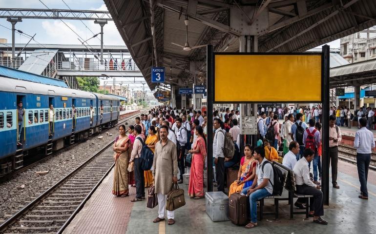 AI Representation of an Unnamed Railway Station.