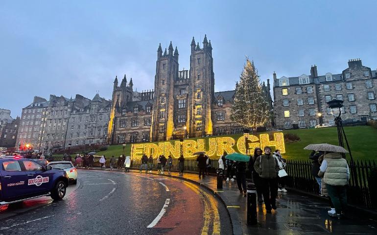 Big sign of Edinburgh
