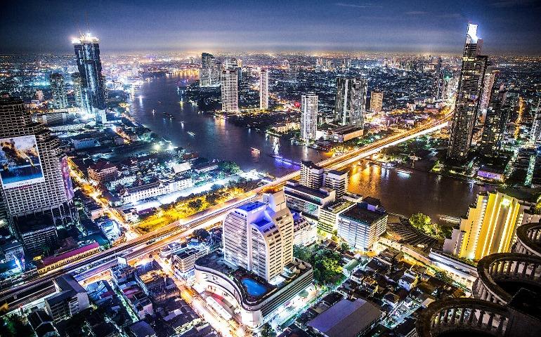 Aerial view of Bangkok
