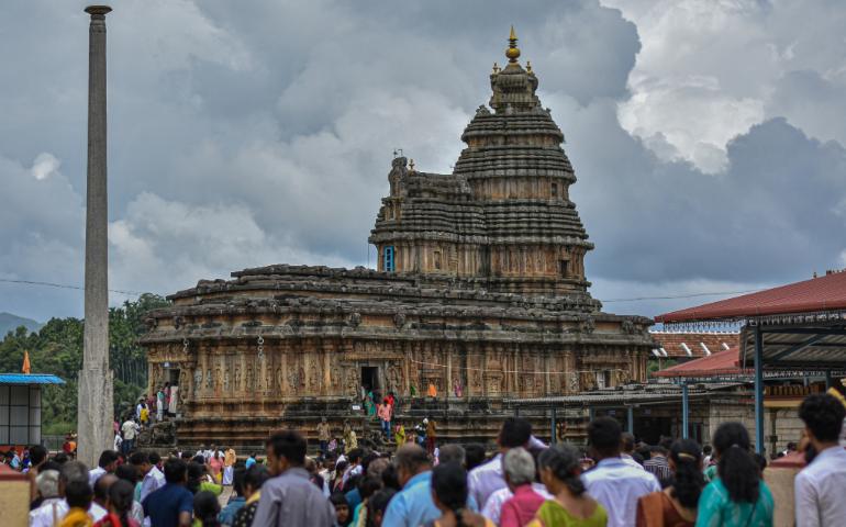 Sri Vidyashankara temple, located inside the Sringeri Sharada Peetham complex 
