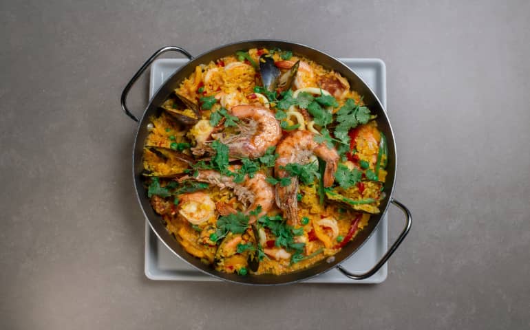 Famous Paellha dish of Spain.