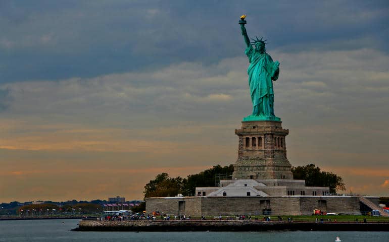 Liberty stands tall