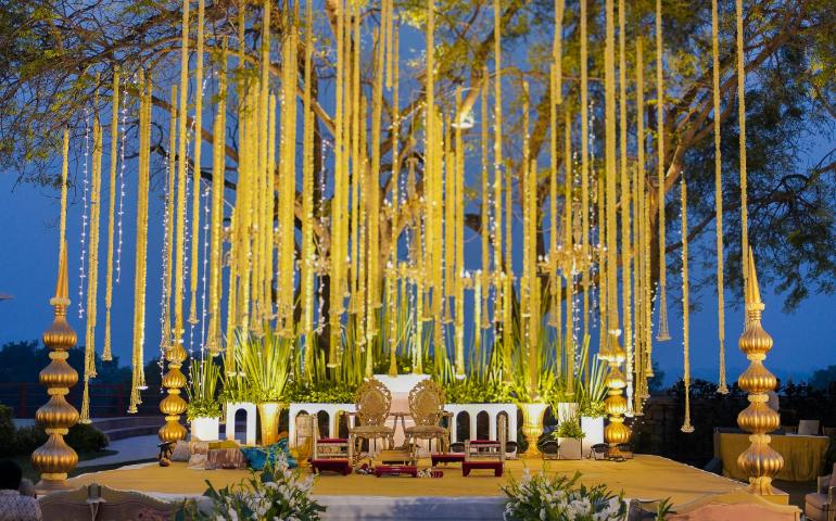 Stage beautifully decorated