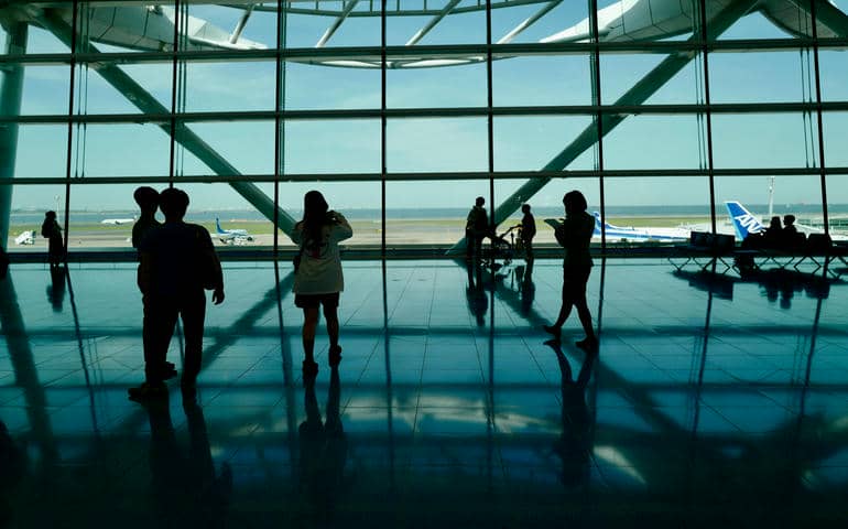 Passengers at the airport
