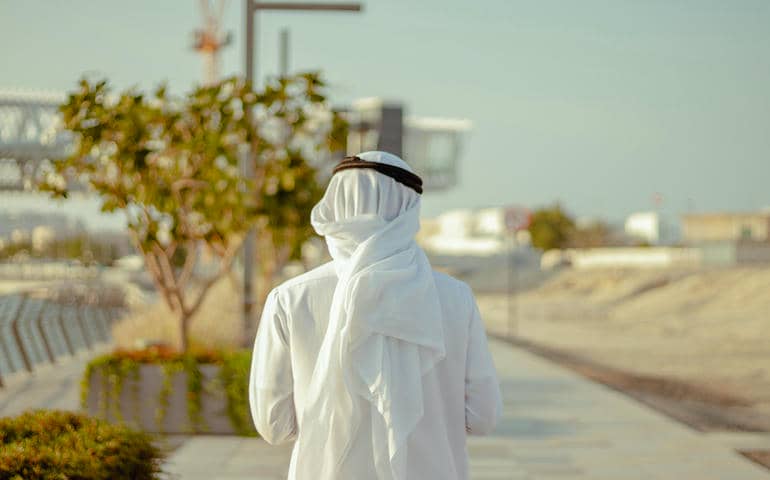 An Arab on the street

