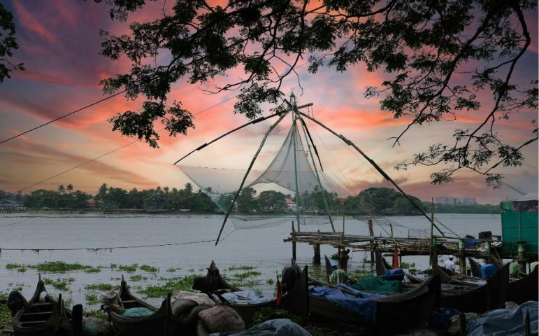 Chinese fish net in Kochi
