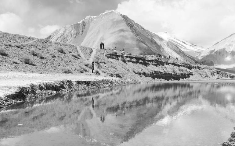 Scene of Pangong Lake