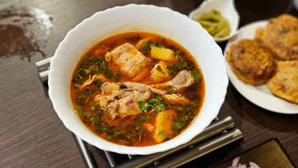 Delicious food in bowl