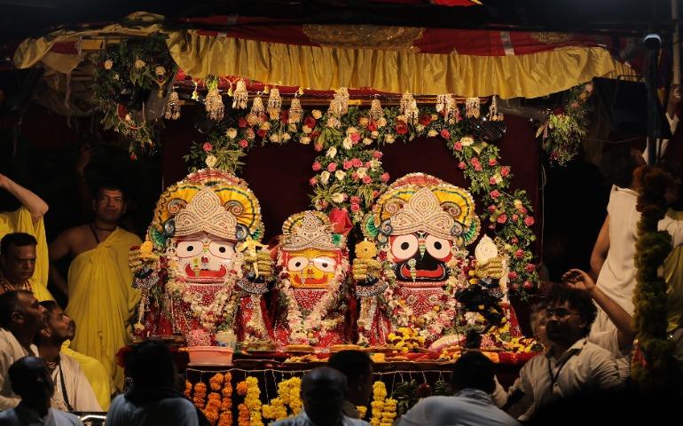 Idols of Lord Jagannath, Balabhadra and Subhadra