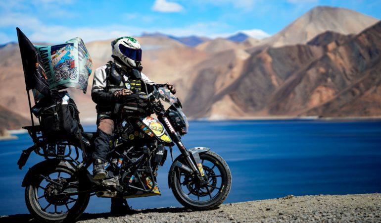 A biker on a motorcycle trip through scenic Ladakh
Imdad Sayyed/Pexels