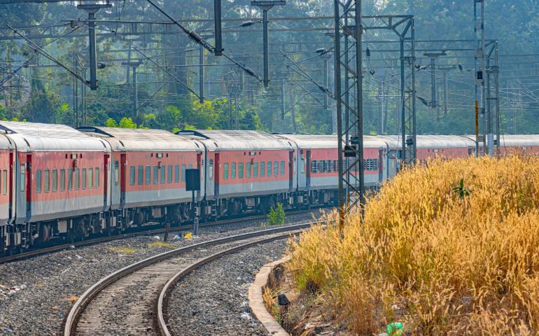 An Indian Railways Passenger Train