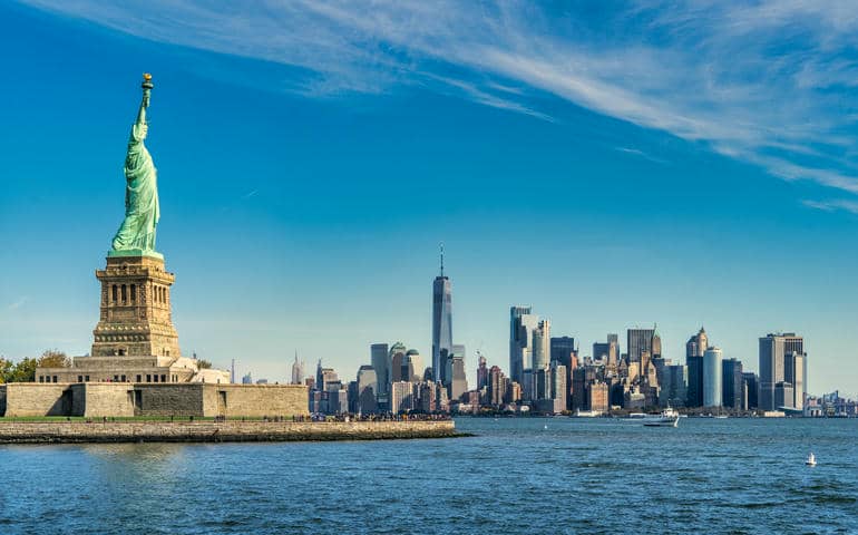 Statue of Liberty & Manhattan
