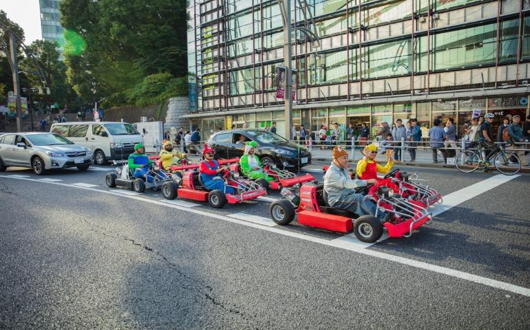 Mario Kart tour on the streets of Tokyo