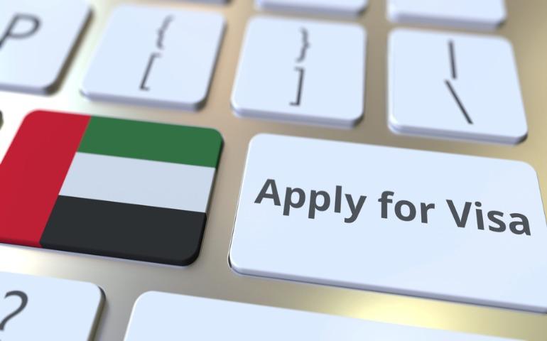 Applying for UAE visa online - a representation