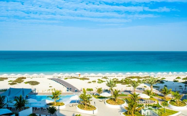 Saadiyat island, UAE on a summer's day