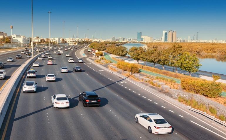 The city of Abu Dhabi, UAE