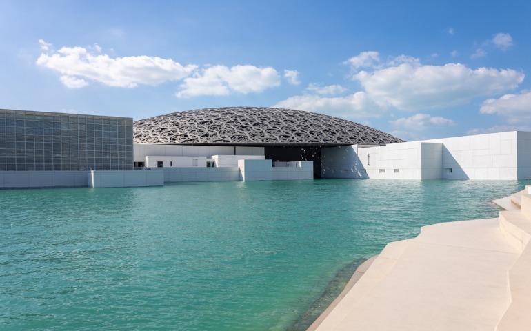 Louvre - an art museum located on Saadiyat Island in Abu Dhabi, United Arab Emirates