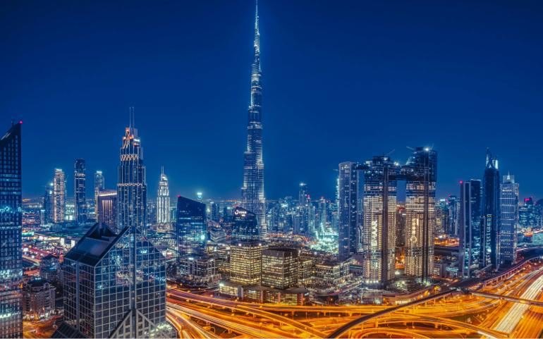 Dubai at night