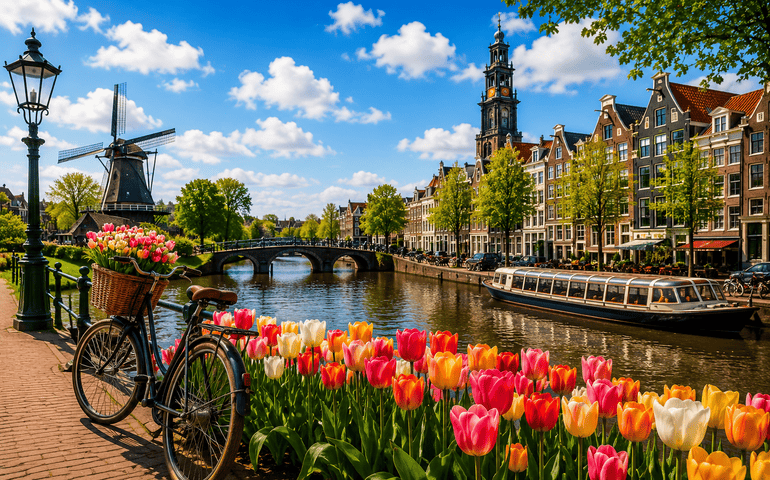 Mesmerizing views of the Tulips and Canal ride
