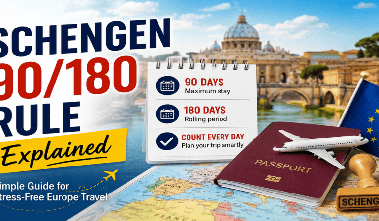 Schengen 90 /180 Rule Explained: Stay Limits & Visa Guide