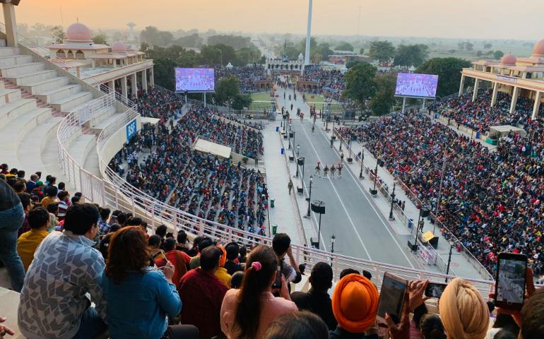 Indian side of the Attari–Wagah border
