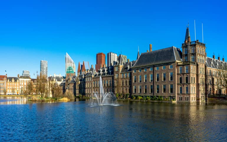 Sunny day at Buitenhof den haag (The Hague) 
