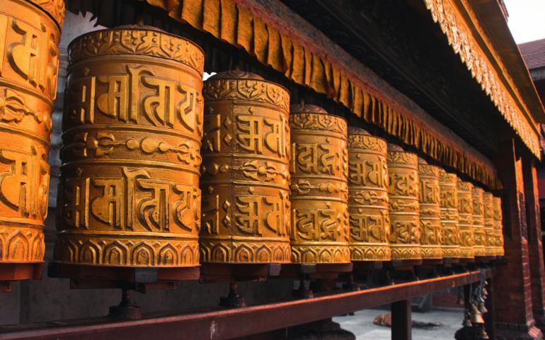Prayer Wheels in Swayambhunath (aka Monkey Temple).
Image Credit - Bijay Pakhrin/Unsplash